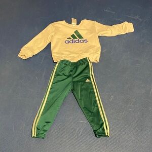 adidas Kids Matching Set in Yellow and Green